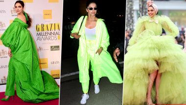 Deepika Padukone is Currently Obsessed with 'Green' Colour and Her Recent Fashion Outings are Proof (View Pics)