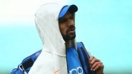Shikhar Dhawan Spotted During Team India&rsquo;s Practice Session Ahead of CWC 2019 Match Against New Zealand, Watch Video