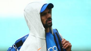 Shikhar Dhawan Spotted During Team India’s Practice Session Ahead of CWC 2019 Match Against New Zealand, Watch Video