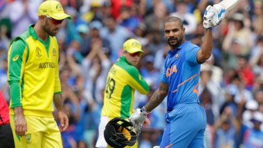 India vs Australia, ICC CWC 2019 Stat Highlights: Shikhar Dhawan Ton Helps IND Register 36-Run Win Over AUS