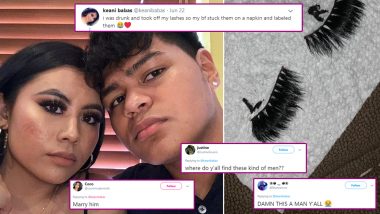 Women on Twitter Go Crazy for Man Who Stored Drunk GF’s Fake Eyelashes As ‘Left’ and ‘Right’