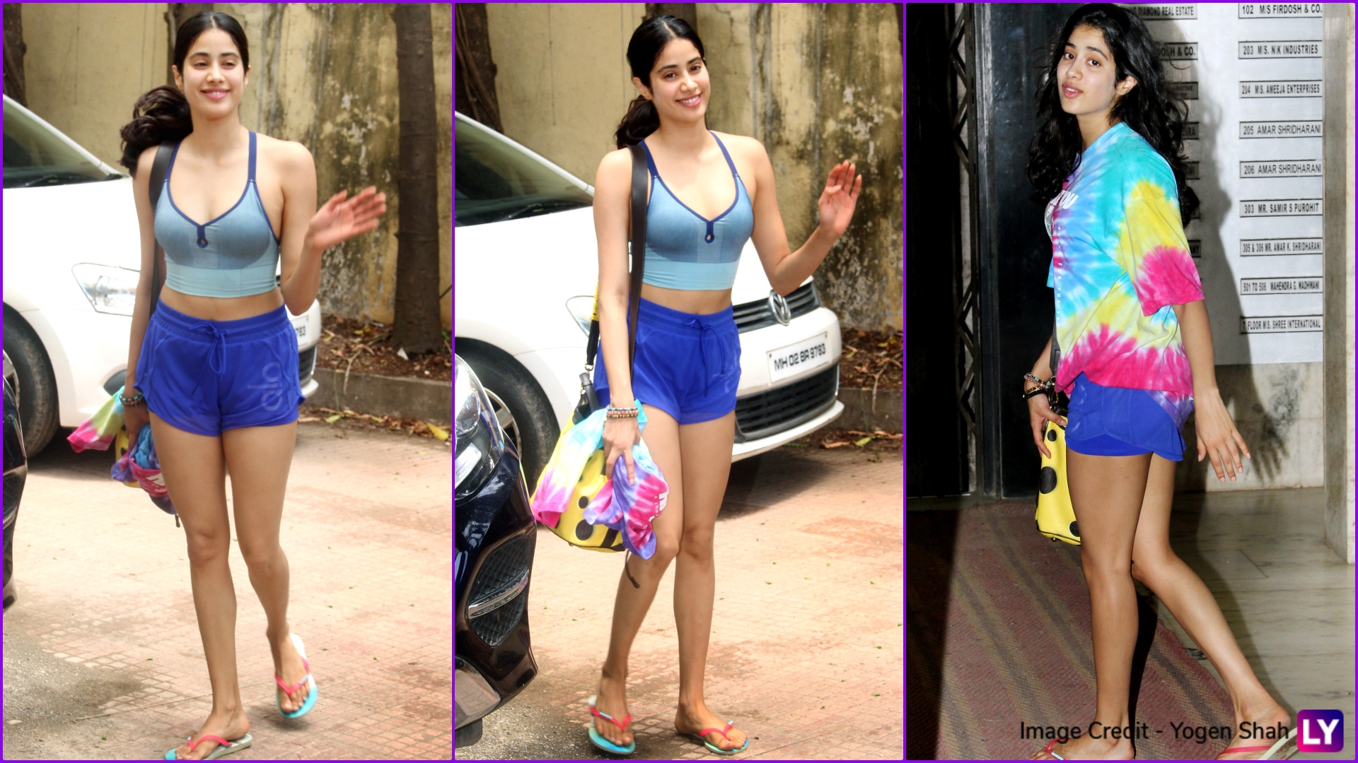 Janhvi Kapoor Gym Looks: Hot Shorts and Crop Tops, Bollywood Actress