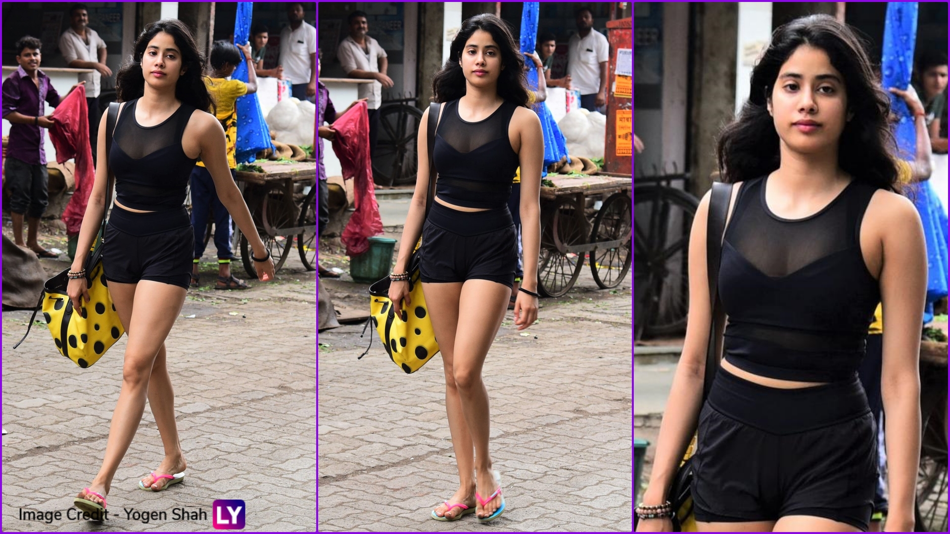 Janhvi Kapoor Gym Looks: Hot Shorts and Crop Tops, Bollywood Actress