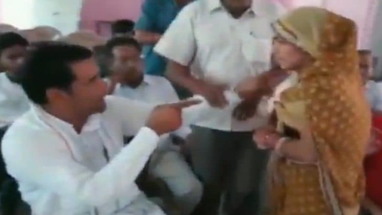 Watch: Panchayat Samiti Woman Member Hits Male Counterpart, Accusing Him of Being 'Misogynistic'