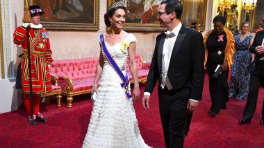 Kate Middleton Looks Spectacular In Princess Diana’s Tiara At The State Dinner At Buckingham Palace