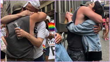 Pride Month 2019: Ahead of Father’s Day, Pennsylvania Man Gives ‘Dad Hugs’ to Pittsburgh LGBTQ Parade Attendees
