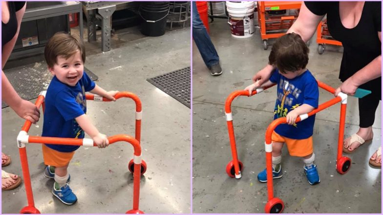 Disabled Toddler Gets a Makeshift Walker, but Twitter Is Not Happy! Here’s Why