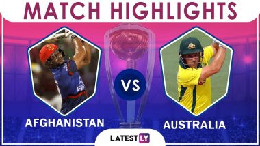 Afghanistan vs Australia Stat Highlights: AUS Beat AFG by 7 Wickets in CWC 2019 Match 4