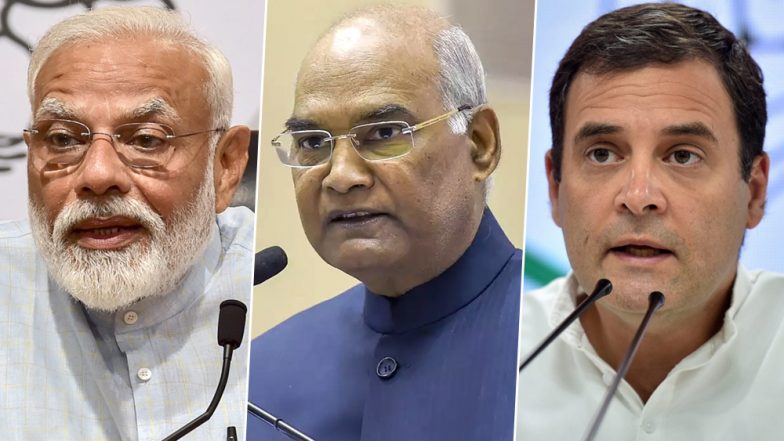Eid ul-Fitr 2019 Greetings: President Ram Nath Kovind, PM Narendra Modi, Congress President Rahul Gandhi And Other Leaders Extend Eid Mubarak Wishes