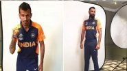 First Pictures: KL Rahul, Mohammed Shami, Other Team India Players Pose In New Orange Away Jersey Ahead of IND vs ENG ICC CWC 2019 Match