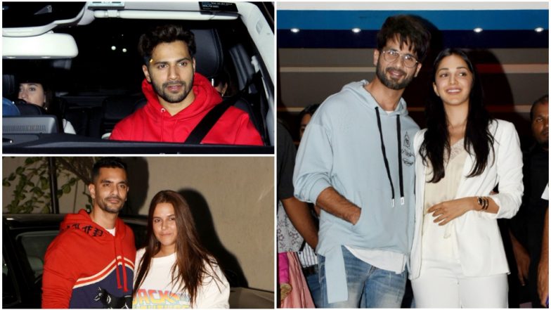Varun Dhawan-Natasha Dalal, Angad Bedi-Neha Dhupia, and Other Celebs Attend Kabir Singh Special Screening! View Pics