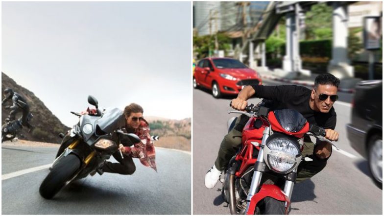 Sooryavanshi: Fans Are Already Comparing Akshay Kumar’s Ducati Stunt With Tom Cruise Zooming Away in Mission: Impossible Franchise!