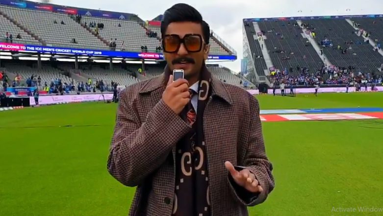 Ranveer Singh in PMOA During India vs Pakistan Match