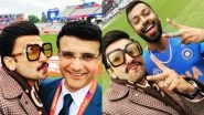 CWC 2019: From Saurav Ganguly to Hardik Pandya, Ranveer Singh Shares Pictures with Star Cricketers Like a True Fanboy