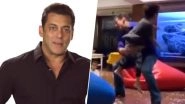 Sohail Khan&rsquo;s Son Yohan&rsquo;s &lsquo;Slow Motion&rsquo; Stunt With His Uncle Salman Khan Is the Most Adorable Act of the Day &ndash; Watch Video