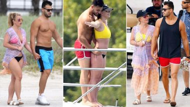 Britney Spears Is Having a Gala Time With Boyfriend Sam Asghari in Miami (Watch Video)