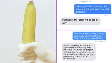 ‘Dick Appointment’ Text Challenge Is Going Viral on Twitter! Check Out Funny Responses From the Men