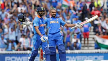 Shikhar Dhawan Scores Century During IND vs AUS ICC CWC 2019 Match at The Oval, Becomes Indian Batsman With Most ODI Centuries in England