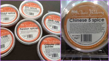 Oasis Bakery, Australian Spice Company Leaves Twitterati in Splits Because of Unusual Labels on Their Spices (View Pics)