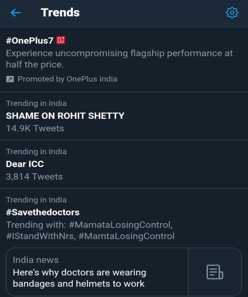 Twitter trend on Rohit Shetty.