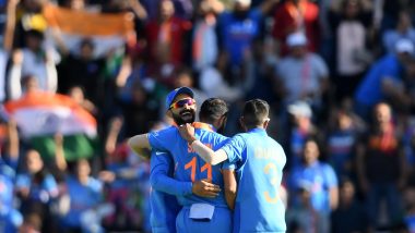 Virat Kohli and Mohammed Shami Mock Sheldon Cottrell’s Signature Salute Celebration After IND vs WI, CWC 2019 Match (Watch Video)