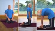 International Yoga Day 2019: PM Narendra Modi Teaches You How to Perform Ustrasana or the Camel Pose (Watch Video)