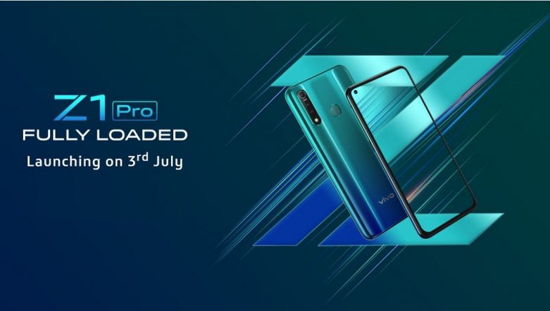 Vivo Z1 Pro Smartphone Launching in India on July 3, 2019