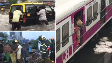 Mumbai Rains: Flooded Streets, Submerged Railway Tracks, Flight Delays Shuts Down Financial Capital