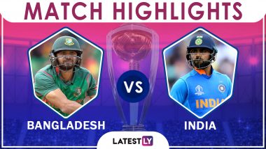 IND vs BAN Stat Highlights: Virat Kohli & Men Beat Bangladesh by 28 Runs; Seals A spot in Semi-Finals of CWC 2019