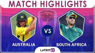 AUS vs SA Stat Highlights: Faf Du Plessis & Men Beat Australia by 10 Runs