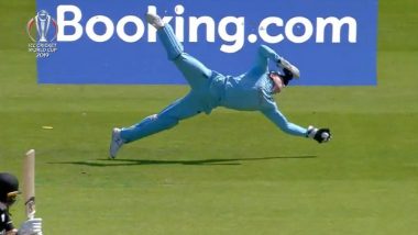 Jos Buttler Takes a Stunning Catch to Dismiss Martin Guptill During ENG vs NZ CWC19 Match, Watch Video