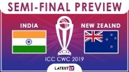 India vs New Zealand, ICC CWC 2019 Semi-Final Match Preview: All Eyes On Overhead Conditions As IND Play NZ at Old Trafford