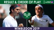 Wimbledon 2019 Men&rsquo;s Singles Results of July 8, Scoreboard, Order of Play of July 10