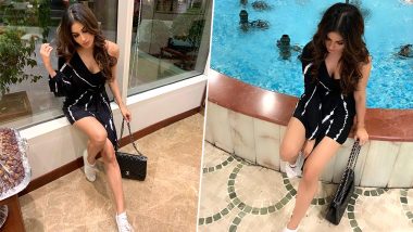 Romeo Akbar Walter Actress Mouni Roy Puts Her Long Legs on Display in This Little Black Dress (View Pics)