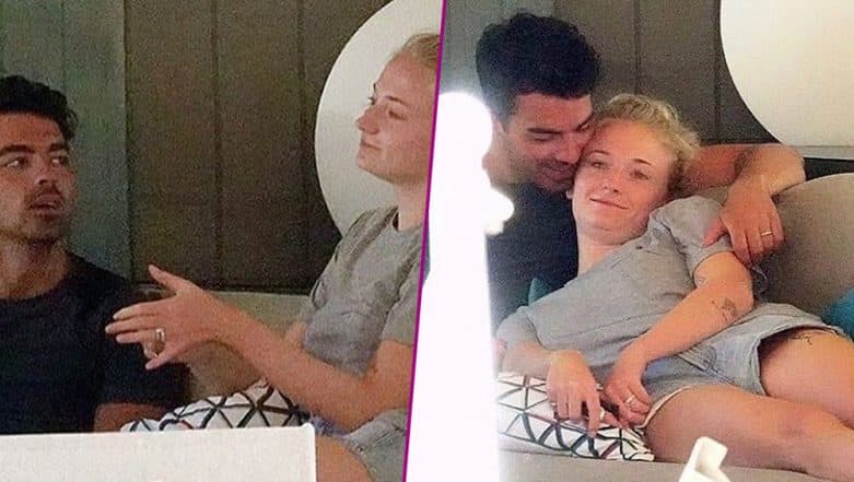 Joe Jonas & Sophie Turner Greet Family & Friends at Pre-Wedding