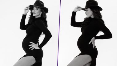 Amy Jackson Shows off Her Baby Bump in Style in this Monochrome Maternity Photoshoot - View Pics