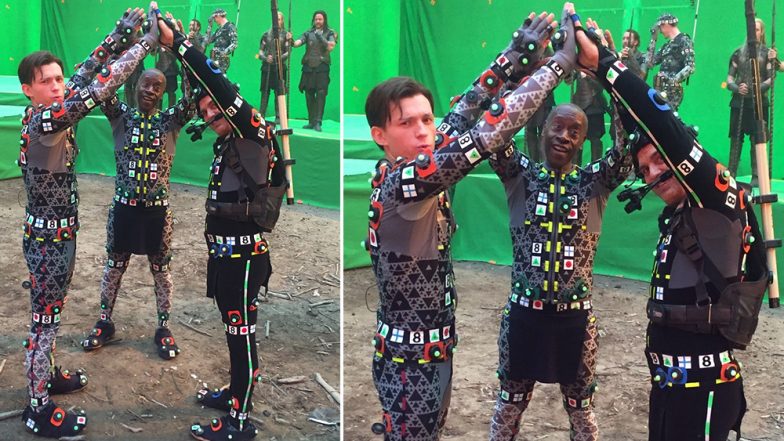 Tom Holland Responds With the Perfect 'Wrong Caption' to Mark Ruffalo's Funny Avengers: Endgame BTS Still