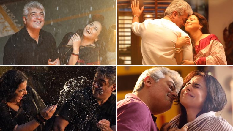 Nerkonda Paarvai Song Agalaathey Lyrical Video: Ajith Kumar and Vidya Balan’s Romantic Ditty Is Melodiously Catchy
