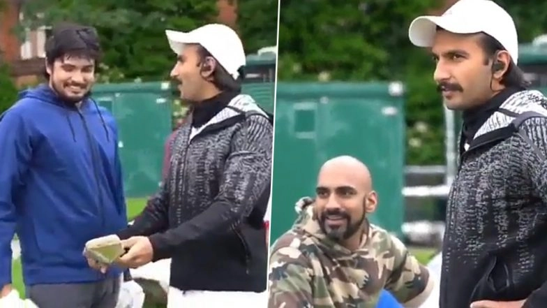 83-The Film BTS Video: Ranveer Singh Can't Contain His Excitement as Chirag Patil Breaks Father Sandeep Patil's Bat While Hitting Six!