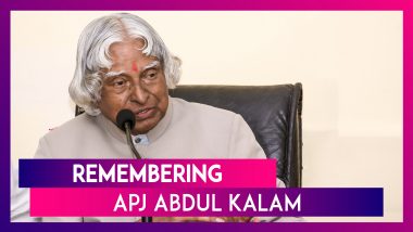 APJ Abdul Kalam Death Anniversary: Remembering India's Most Inspiring President