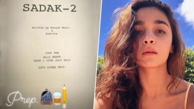Sadak 2: Alia Bhatt is Already in Ooty to Start Shooting for the Film's Second Schedule