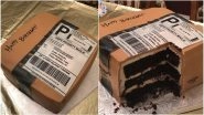 Husband Gets an Amazon Shopping Box Shaped Cake For His Shopoholic Wife, Pics Go Viral