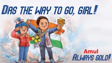 Amul Congratulates Hima Das With a Topical Ad, Salutes Indian Sprinter for Winning 4 Gold Medals in 15 Days (View Pic)