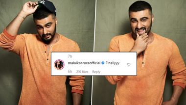 Malaika Arora Says 'Finally' as Boyfriend Arjun Kapoor Gets Rid of His Caps and Flaunts New Hairdo (See Pics)