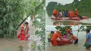 Assam Floods: NDRF Rescue Operations Intensifies as Districts of Tripura, Meghalaya Get Affected by Deluge, More Than 26 Lakh Affected