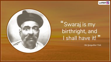 Bal Gangadhar Tilak Quotes: Popular Thoughts by the Indian Freedom Fighter On His 162nd Birth Anniversary