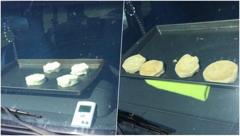 National Weather Service in Nebraska Bakes Biscuits in Parked Car Amidst Heatwave