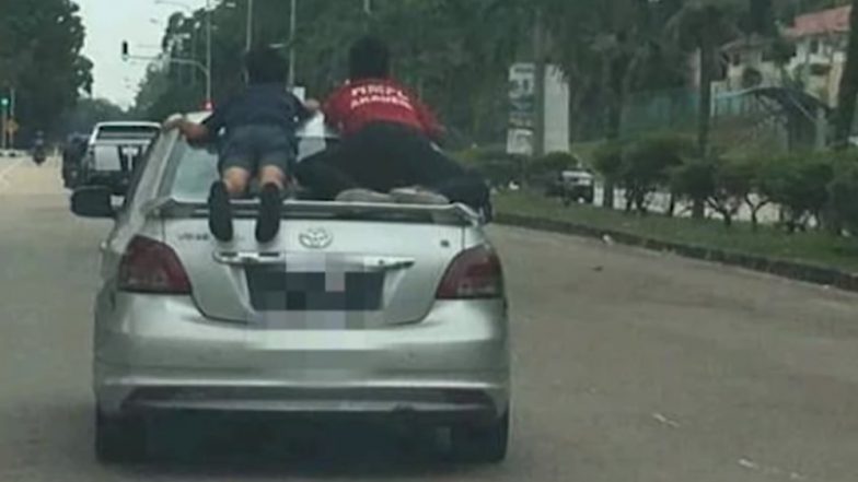 Video of Boys Performing 'Superman Stunt' on Moving Car Goes Viral in Malaysia, Driver Arrested