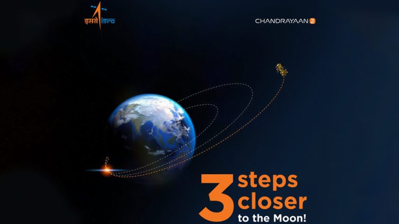 Chandrayaan-2 Gets Three Steps Closer to Moon, Completes Three Orbit-Raising Maneuvers Successfully