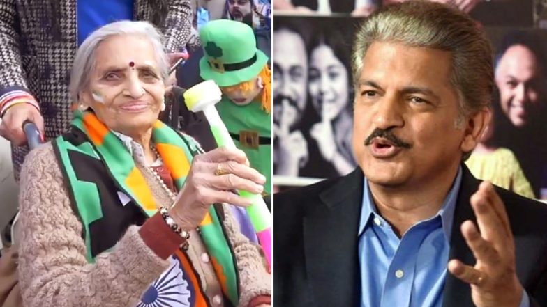Anand Mahindra Promises to Sponsor Indian Team Fan, 87-Year-Old Charulata Patel’s Tickets For All Team India Matches at ICC CWC 2019